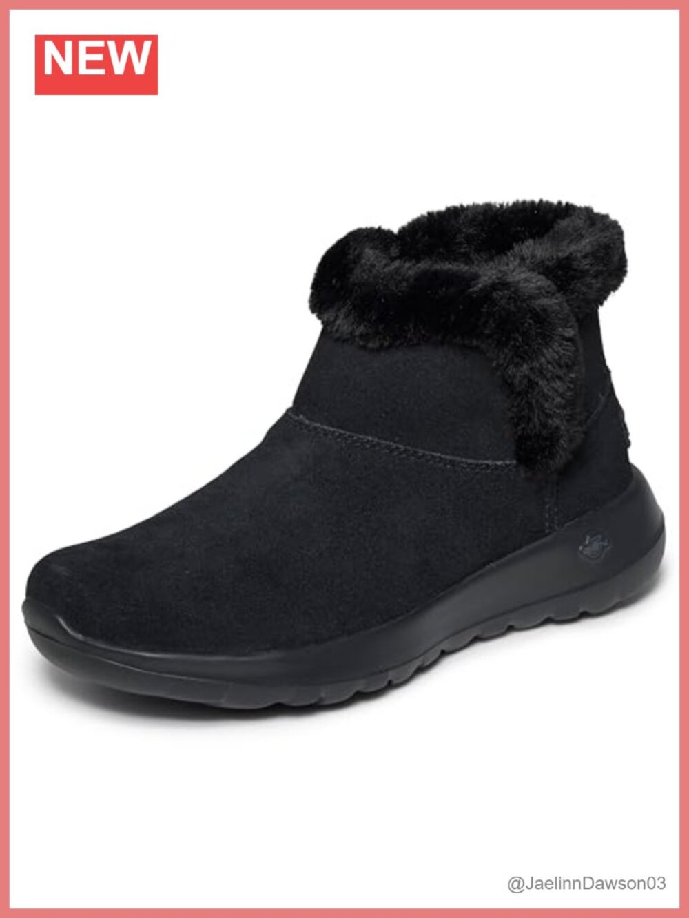 Skechers On-The-Go Joy Bundle Up Suede Ankle Bootie Slip On
